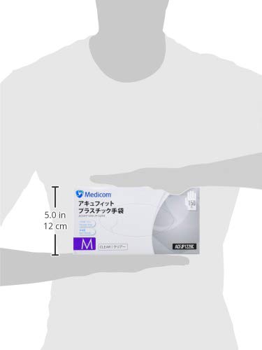 Amazon.co.jp: [メディコムジャパン] 使い捨て手袋 アキュフィット